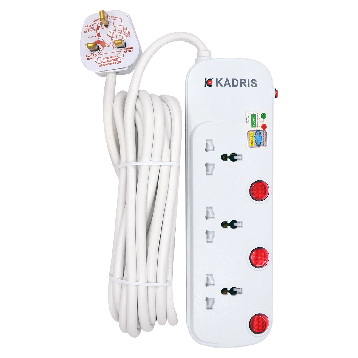 EX-1617 KADRIS 3 WAY EXTENSION SOCKET CG2003- 5 METER