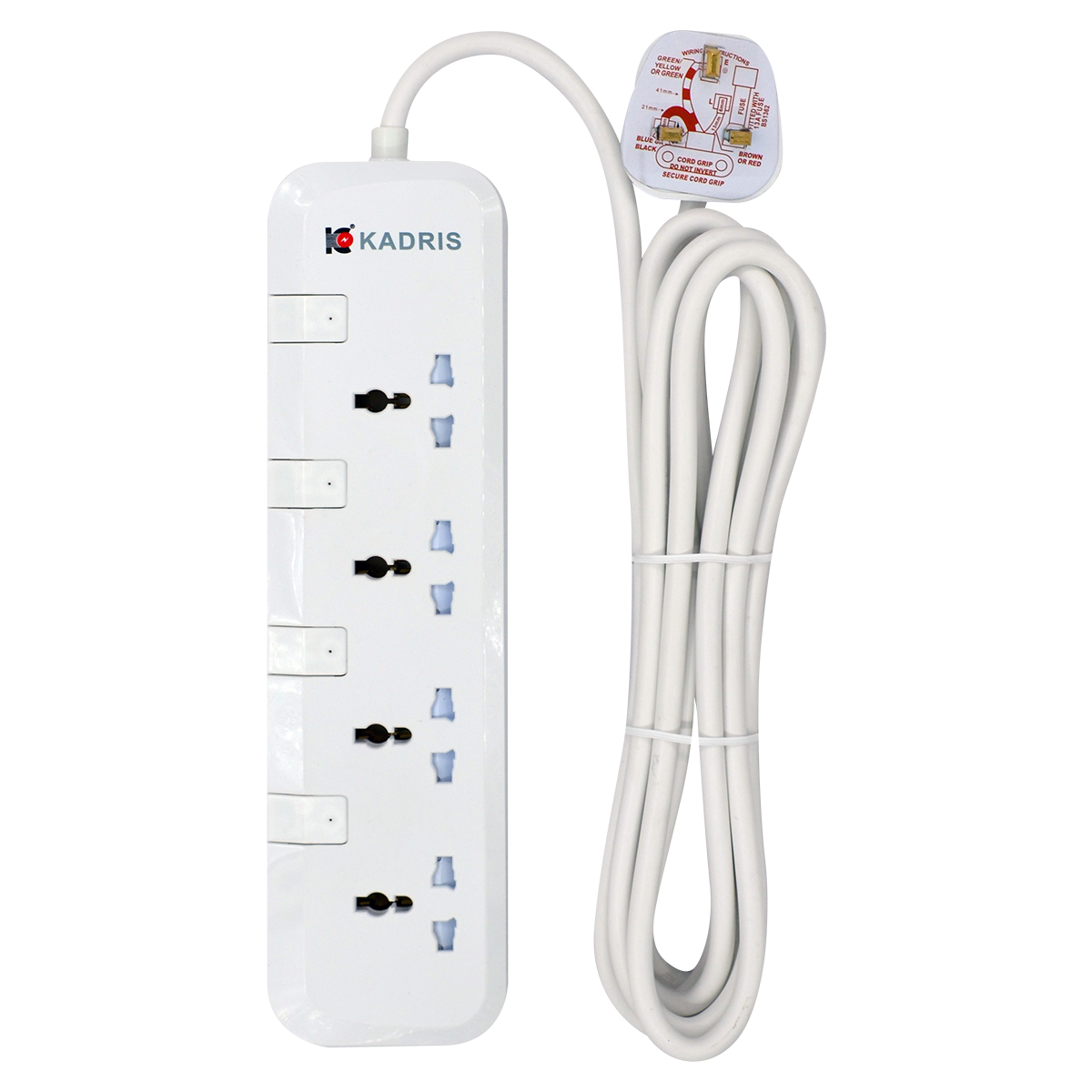 EX-1816 KADRIS 4 WAY EXTENSION SOCKET CG-7004 4 METER