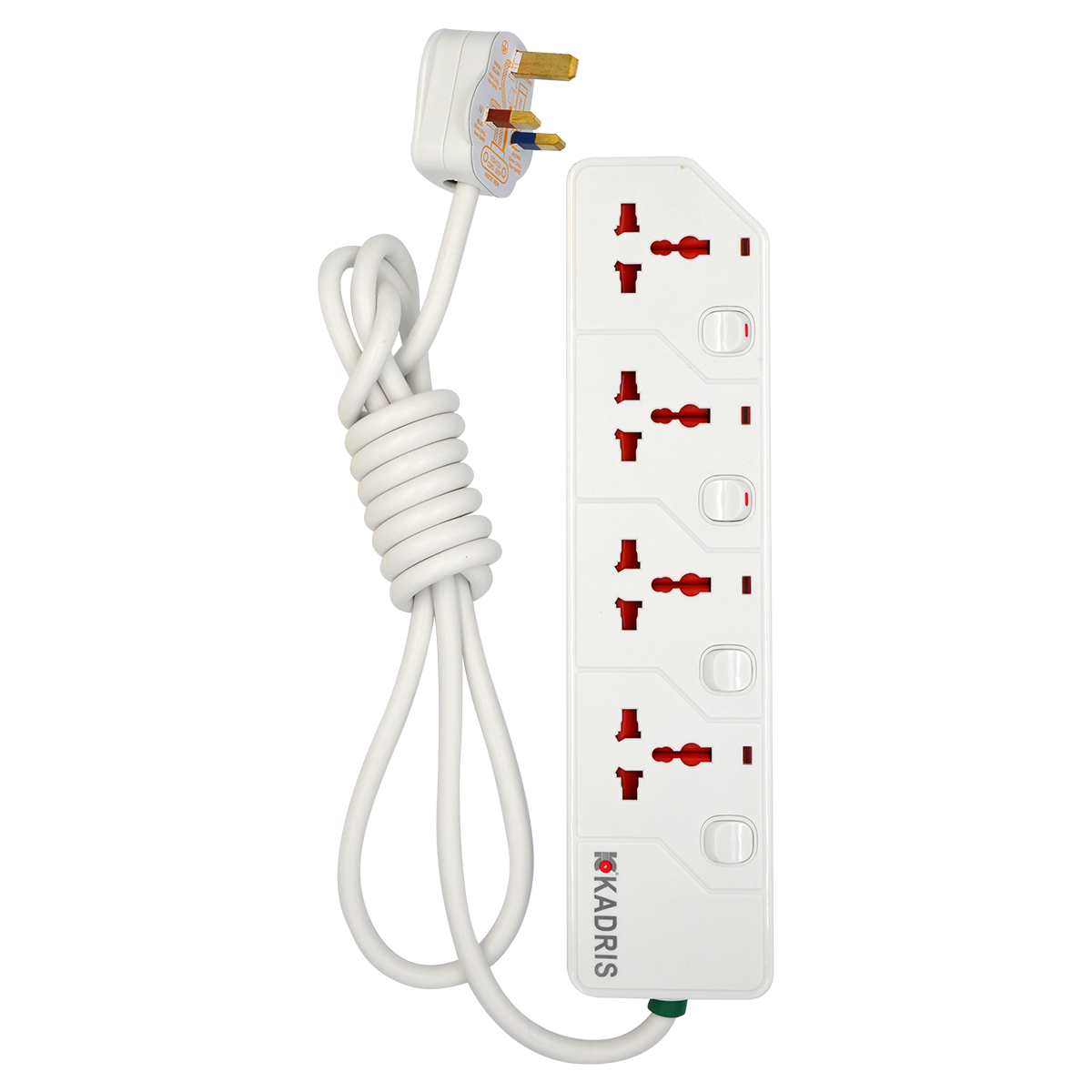 EX-1633 KADRIS 4 WAY EXTENSION SOCKET KD1604S- 2 METER