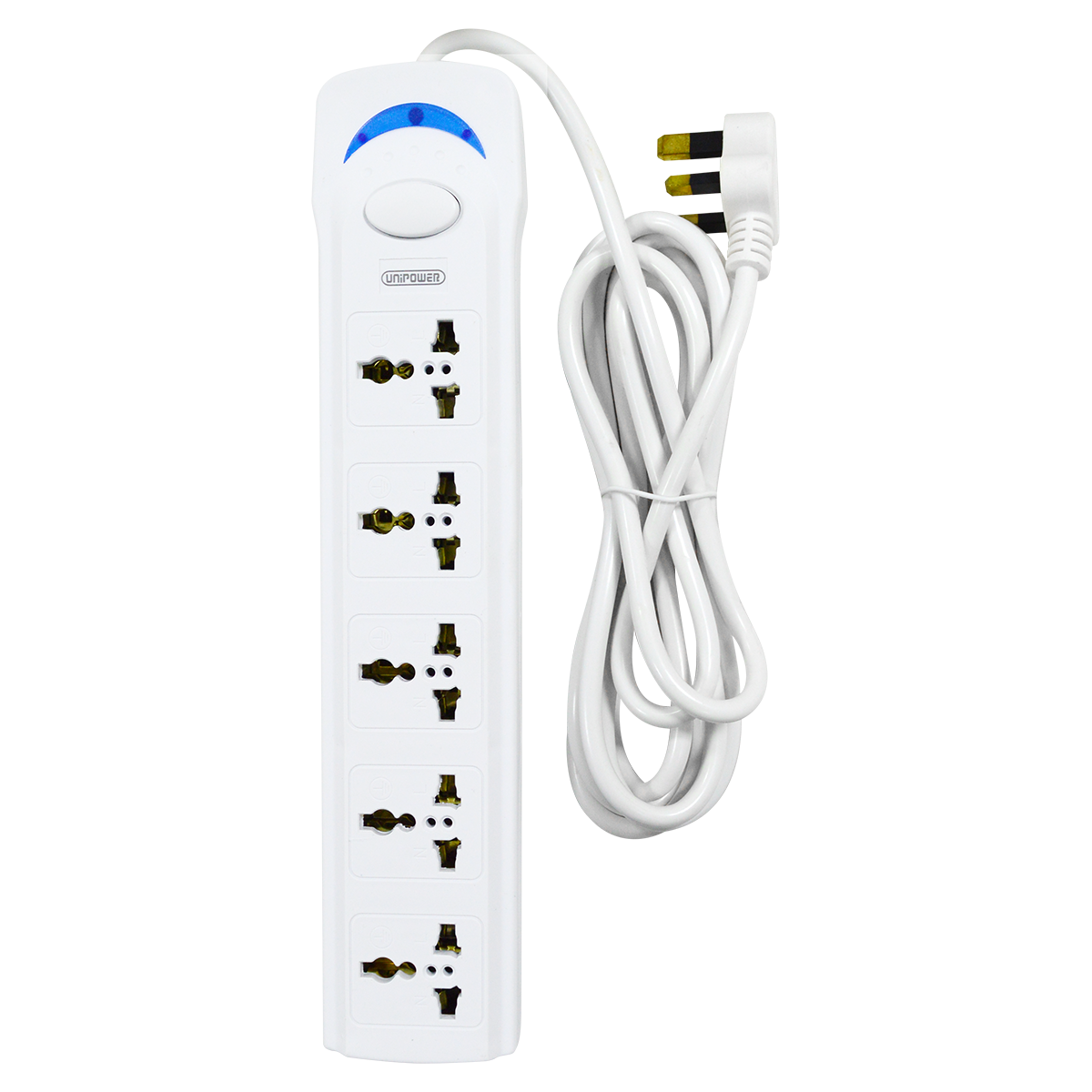 EX-1701 UNIPOWER 5 WAY  EXTENSION SOCKET 3 METER
