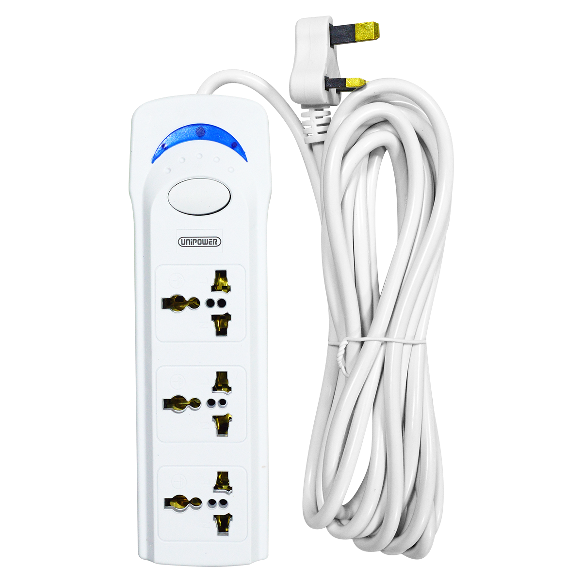 EX-1759 UNIPOWER 3 WAY EXTENSION SOCKET 5 METER