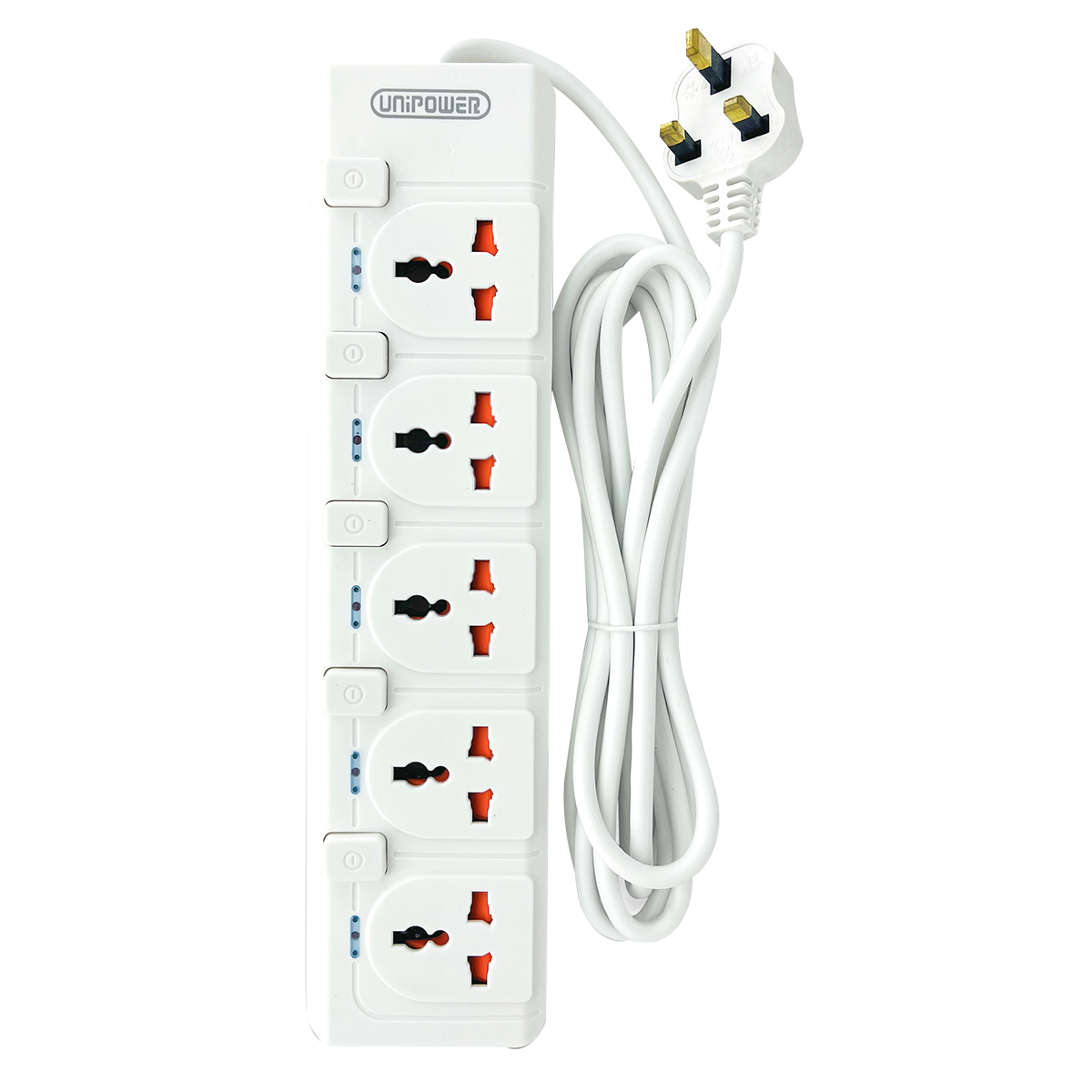 EX-2011 UNIPOWER EXTENSION SOCKET 5 WAY 3 METER
