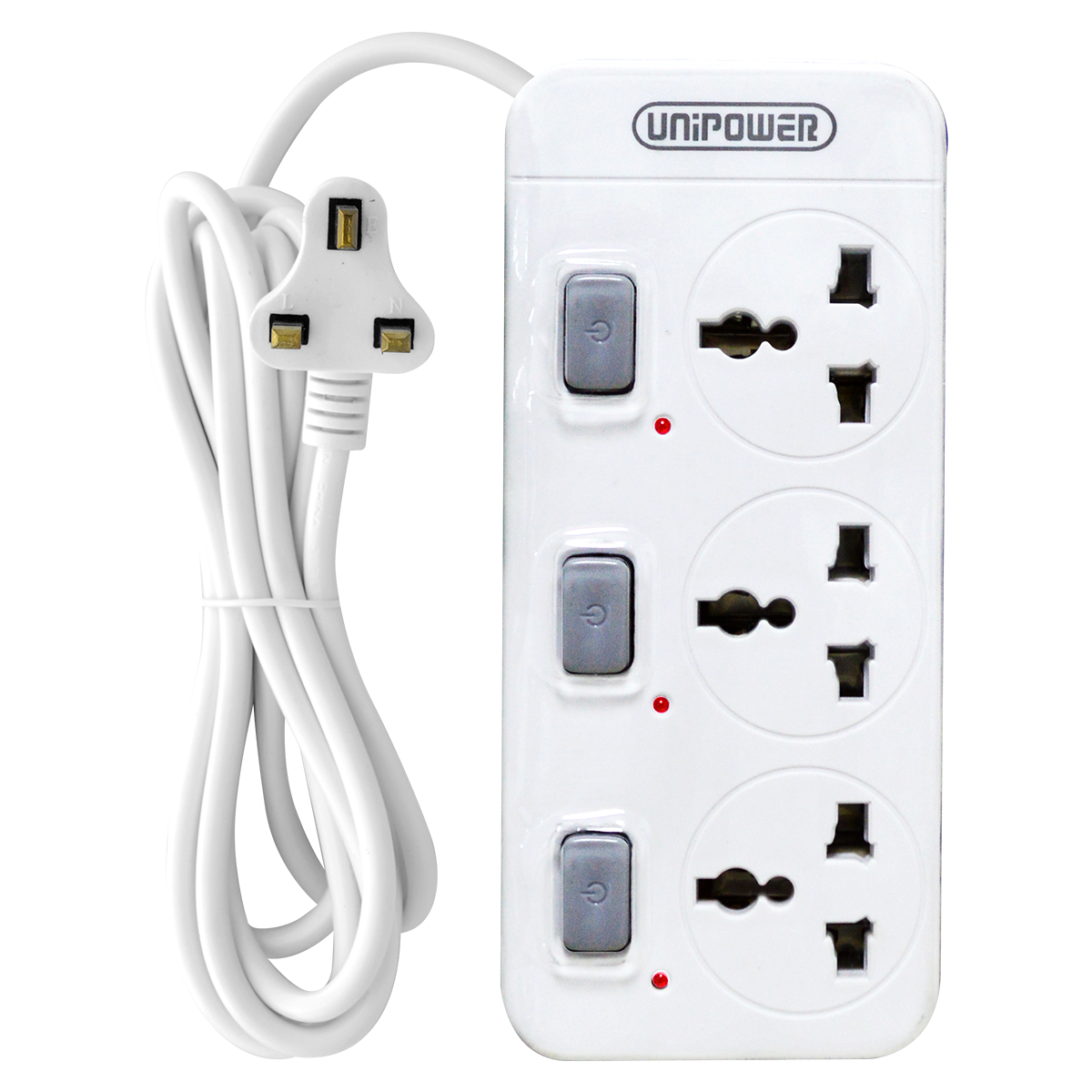 EX-1083 UNIPOWER 3 WAY EXTENSION SOCKET A 23 3 METERS