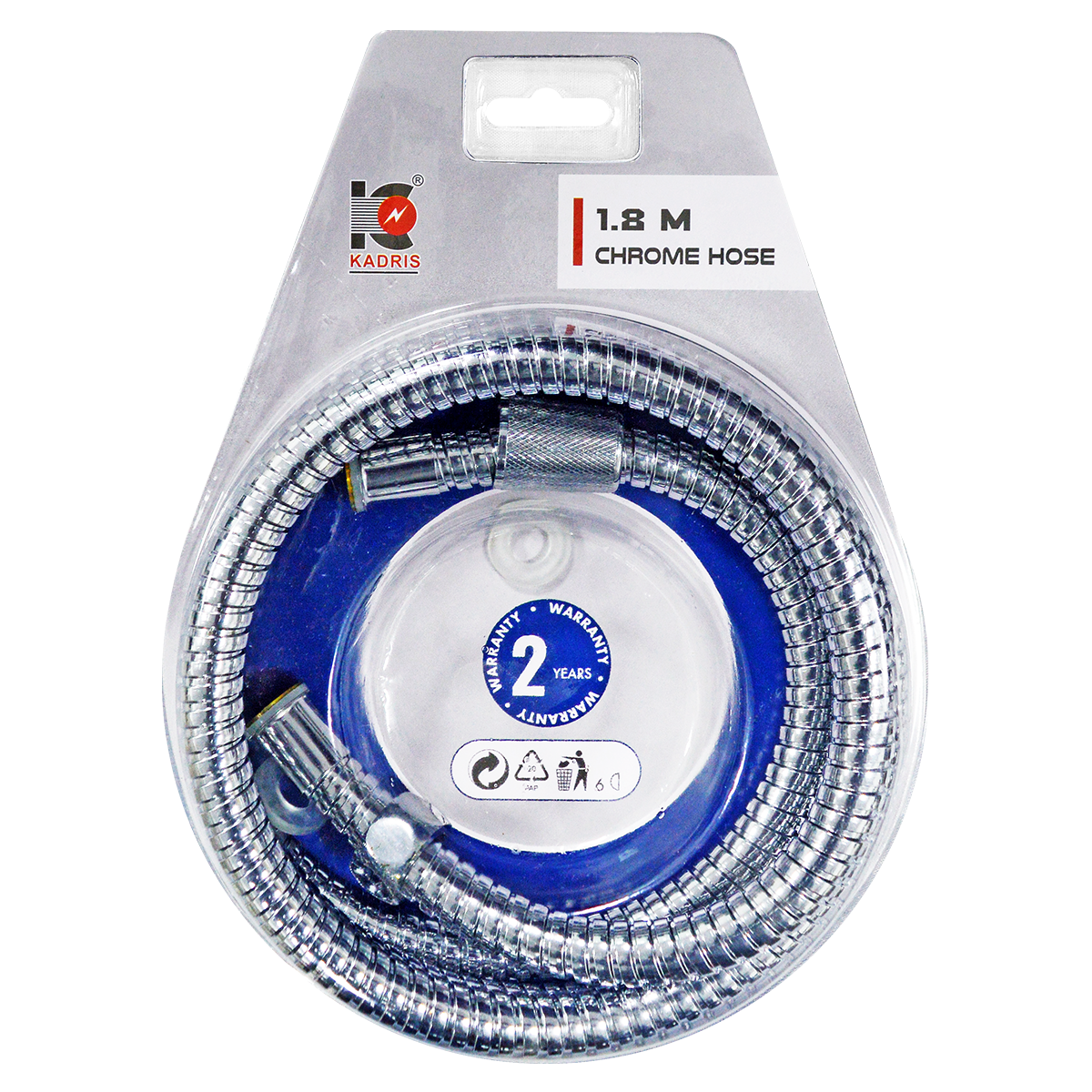 SA-1122 SHOWER CHROME HOSE (1.8 M)