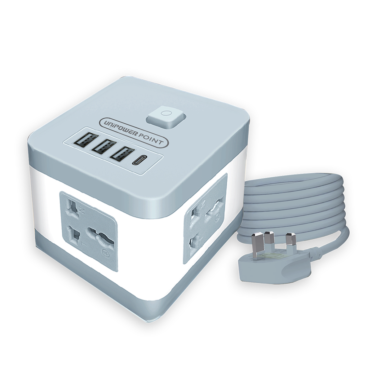 EX-2013 UNIPOWER 4 USB + 4 POWER SOCKET 3 METER