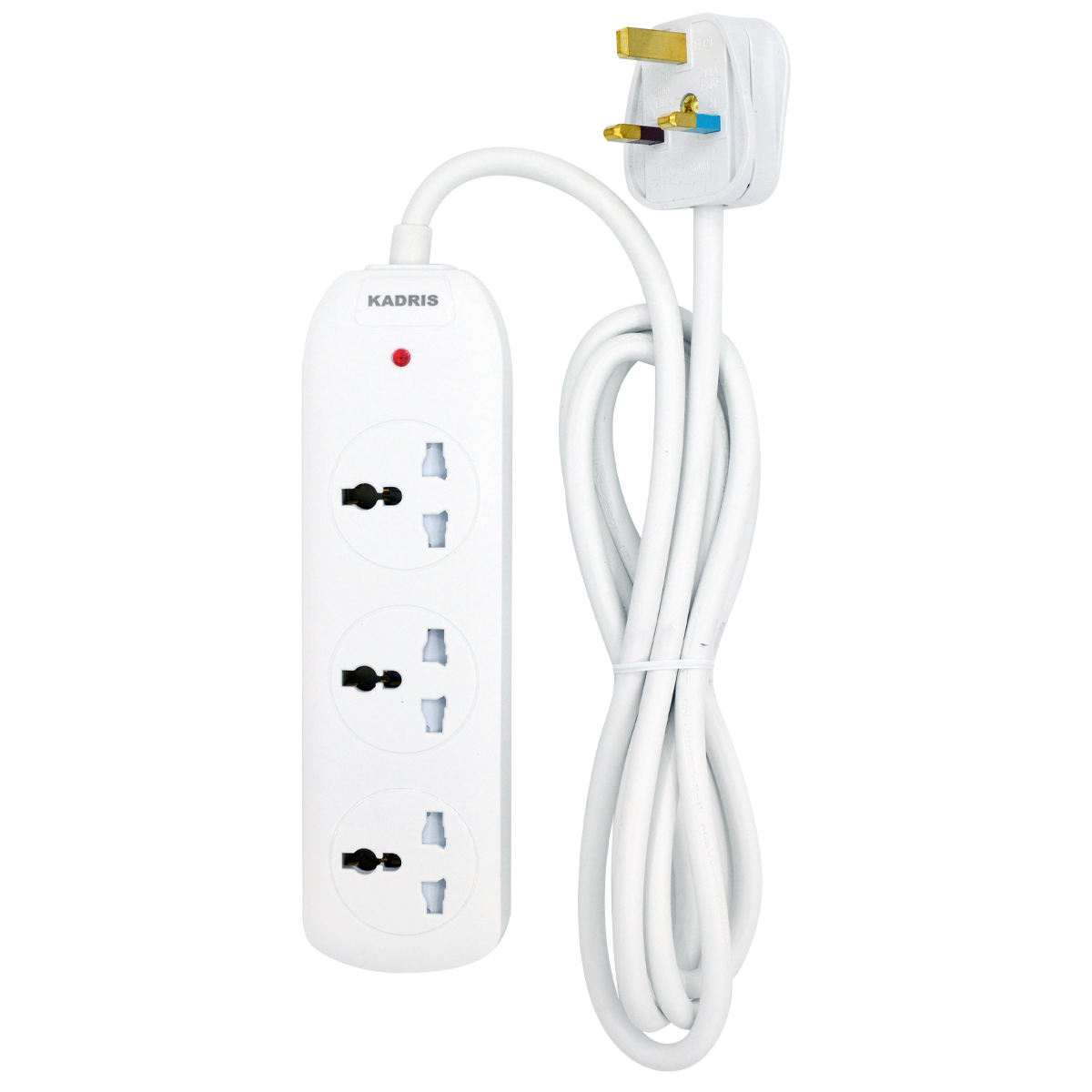 EX-1501 KADRIS 3 WAY EXTENSION SOCKET N3DS - 2 METER