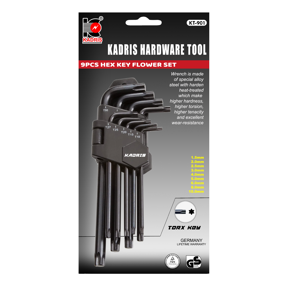 HA-1306 KADRIS ELENKEY SET SUPER RIGID KT901 BLK