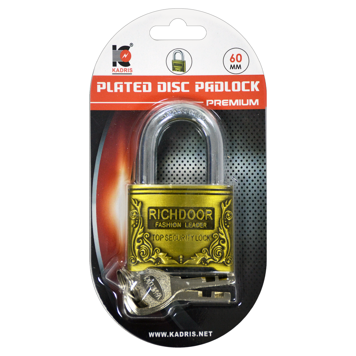 HA-1857 KADRIS HEAVY DUTY PADLOCK RICH DOOR 60MM