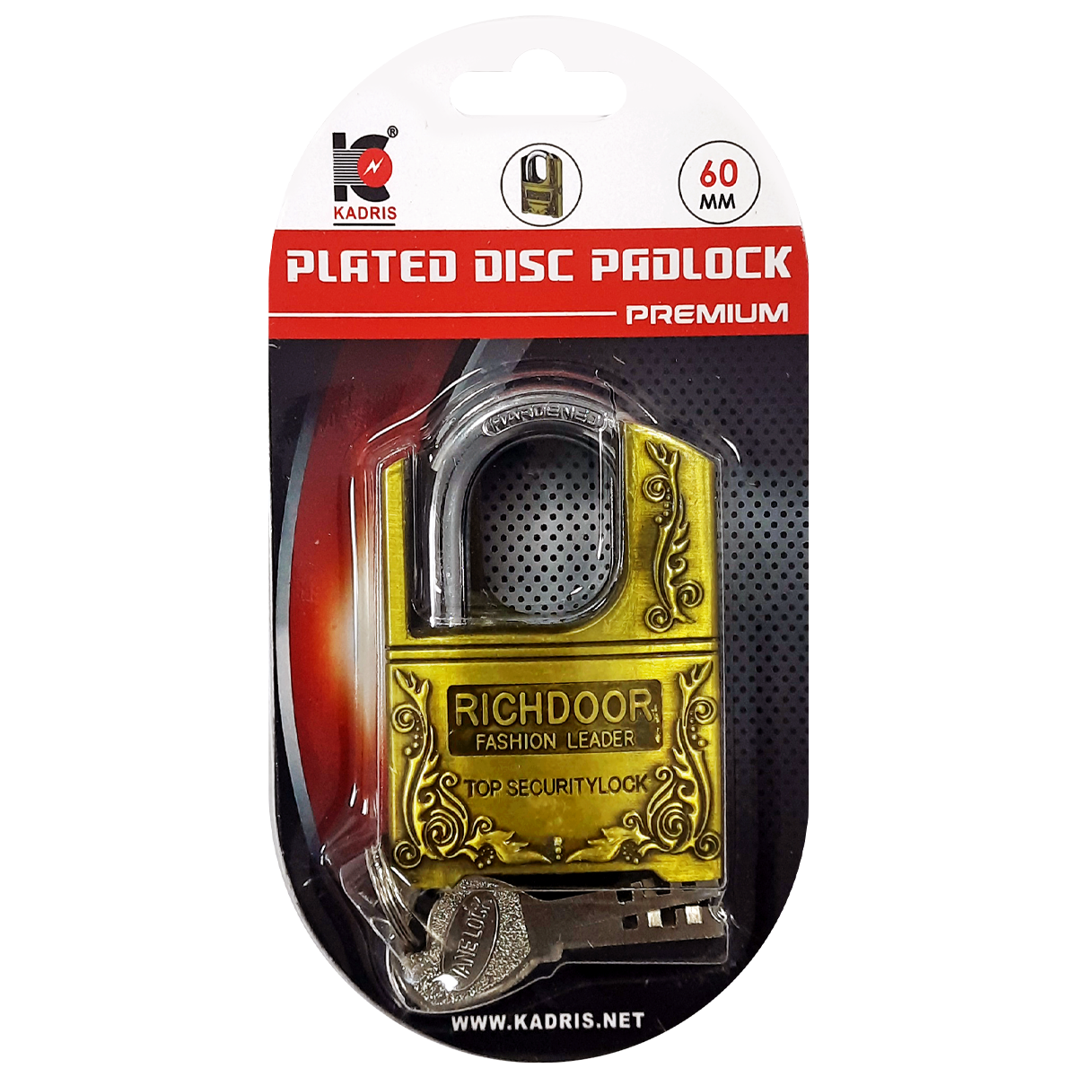 HA-1858 KADRIS HEAVY DUTY PADLOCK RICH DOOR GUARD 60MM