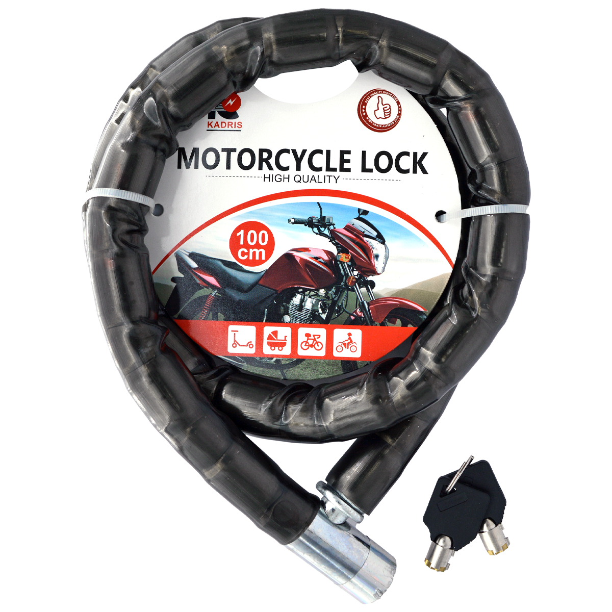 HA-1863 KADRIS MOTORCYCLE LOCK 22MMX1000MM