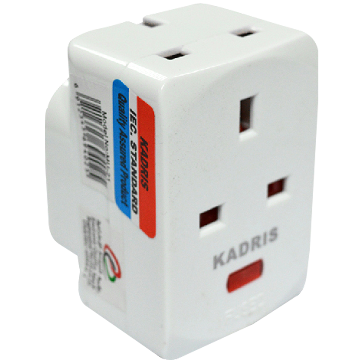 MU-21 KADRIS 13 AMP UK  ADAPTOR WITH LIGHT