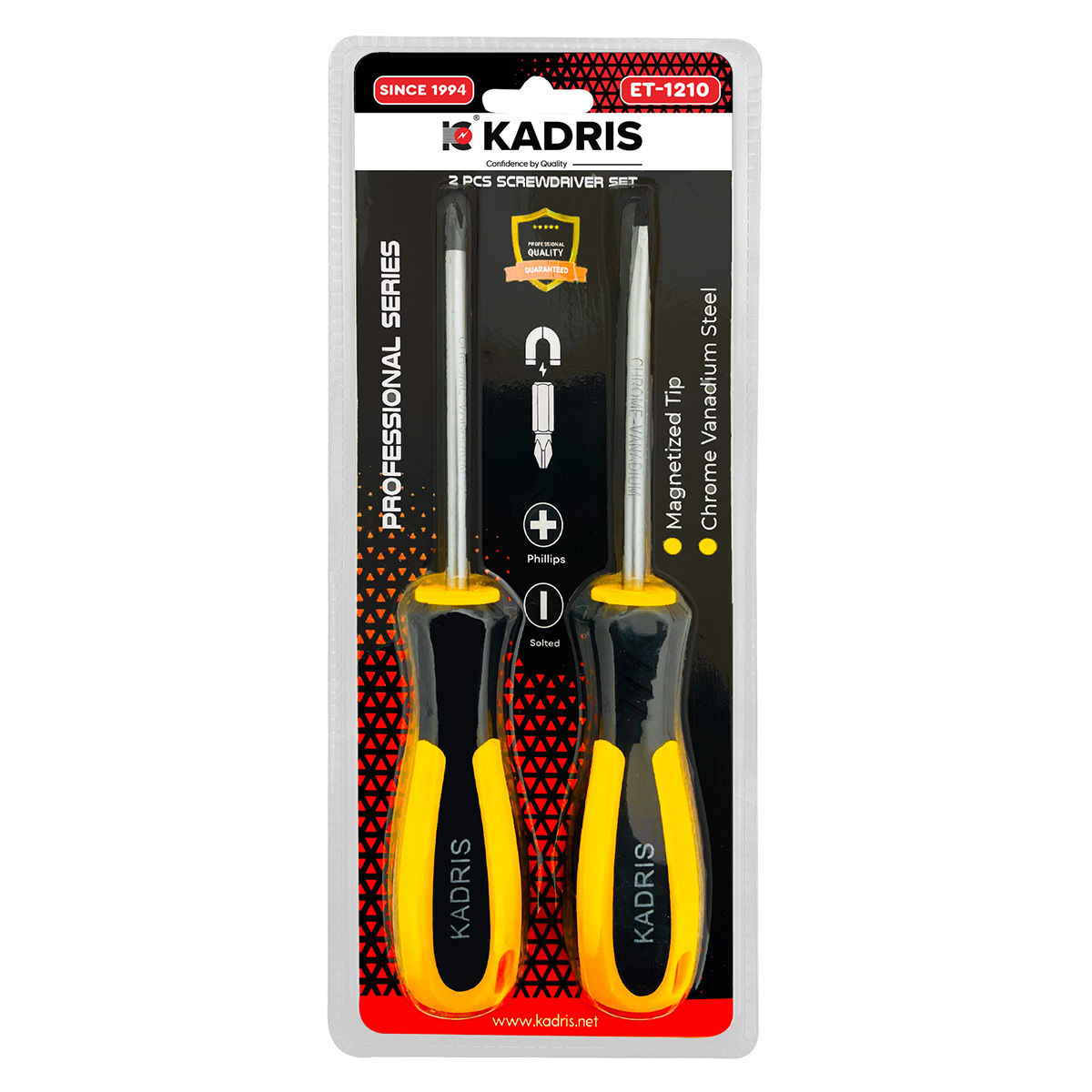 ET-1210 KADRIS 2 PCS  SCREW DRIVER SET